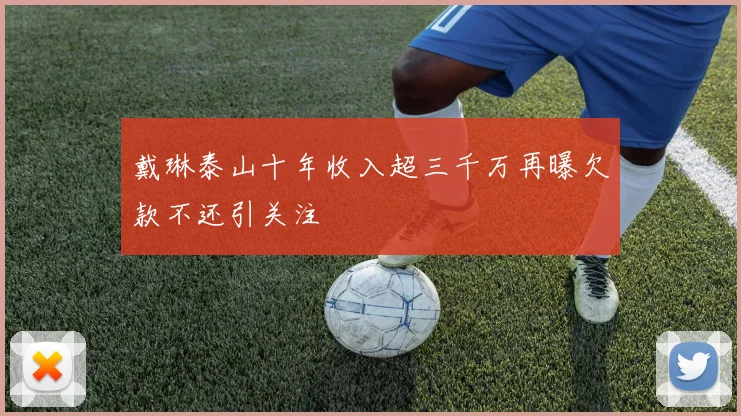 戴琳泰山十年收入超三千万再曝欠款不还引关注